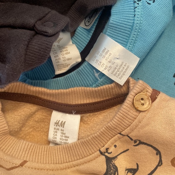 🐻🦓🐿️H&M bundle boys pullover sweaters size 12-18 months - Picture 8 of 9